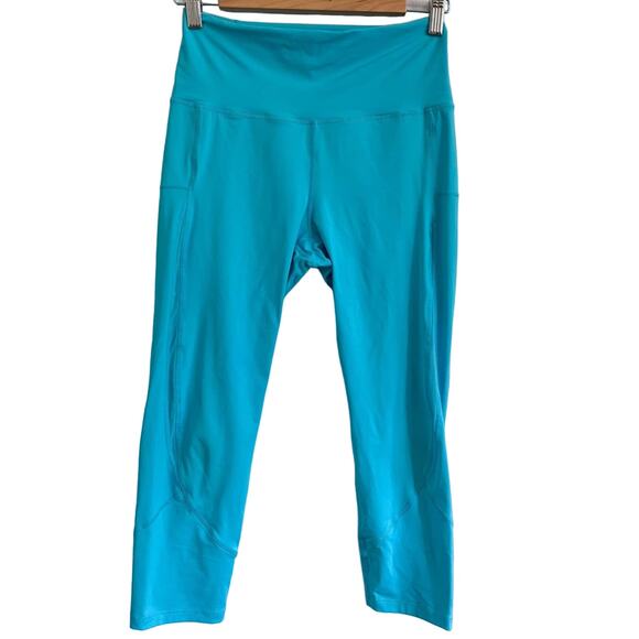 ZYIA Pants - Zyia Athletic Stretch Turquoise Legging in Turquoise Blue Size 4